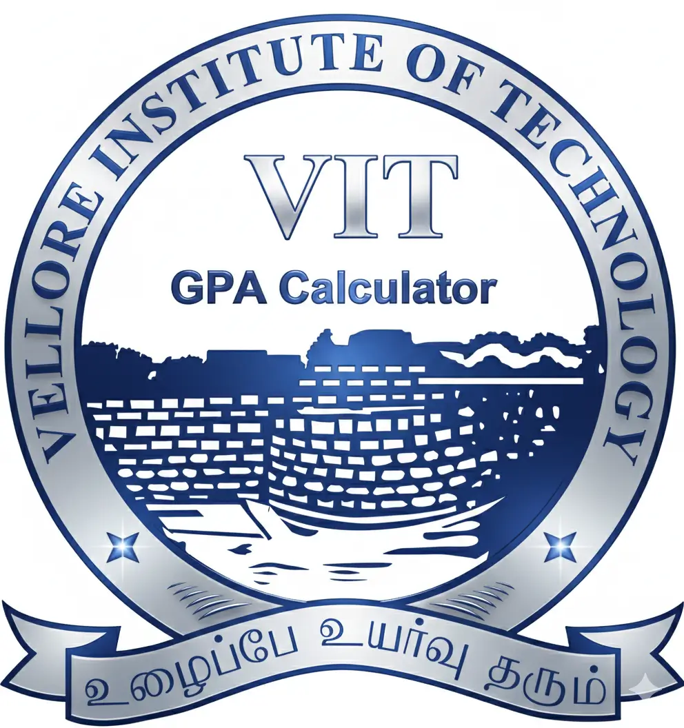 Vellore Institute of Technology (VIT) GPA calculateing tool its perfect for semester wise GPA and CGPA